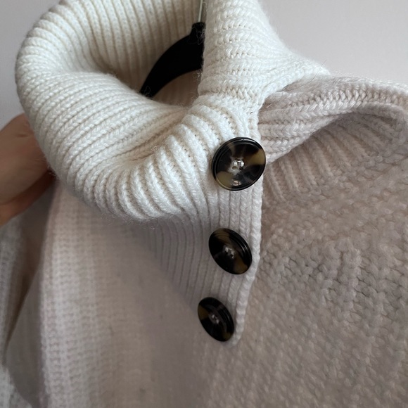 Massimo Dutti White turtleneck knit sweater - Picture 5 of 7